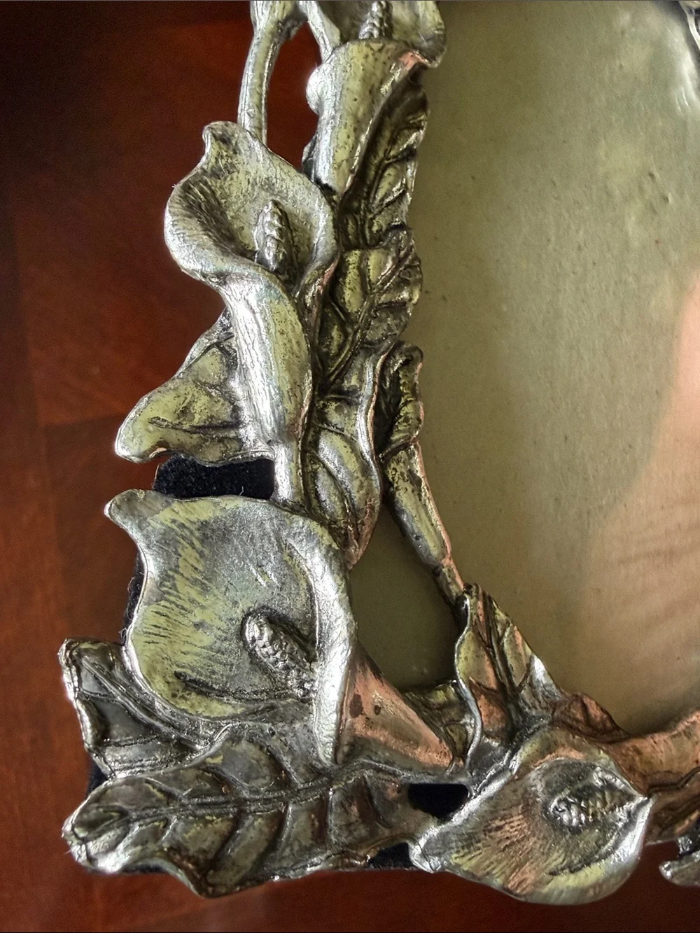 Vintage 1995 Arthur Court Pewter Calla Lily Picture Frame 3.5x5 Floral